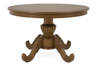 Mesa de Jantar Medalhão Entalhada · 120cm Imbuia Envelhecido