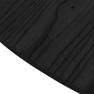 Detalhe da superfície do tampo da Mesa Paris em cinamomo ebanizado