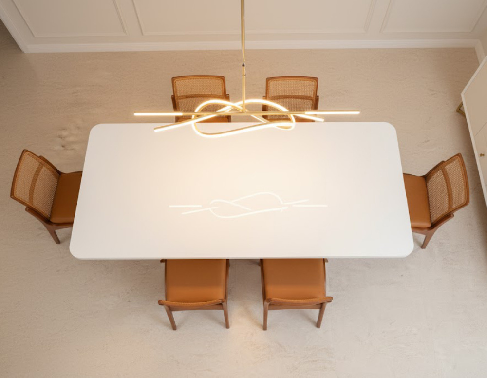 Conjunto de Jantar com 6 Cadeiras Paris e Mesa Palens com Vidro, imagem 2 da galeria